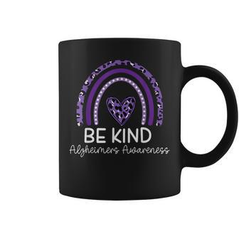 Be Kind Purple Alzheimers Awareness Rainbow Coffee Mug | Mazezy