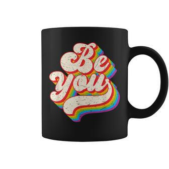 Be You Lgbtq Rainbow Flag Gift Lgbtqia Pride Month Parade Coffee Mug | Mazezy