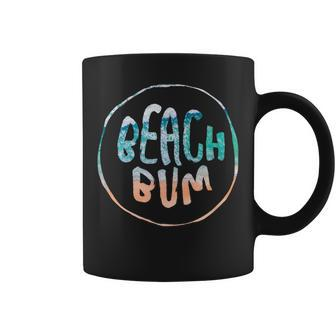 Beach Bum Summer Sandy Ocean Vibes And Waves Surfing Coffee Mug | Mazezy
