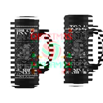 Beach Handball Christmas Pajama Beach Handball Xmas Coffee Mug | Mazezy