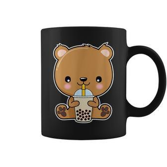 Bear Boba Bubble Milk Tea Kawaii Cute Animal Lover Gifts For Bear Lovers Funny Gifts Coffee Mug | Mazezy