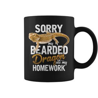 Bearded Dragon Ate My Homework Beardie Lizard Coffee Mug | Mazezy