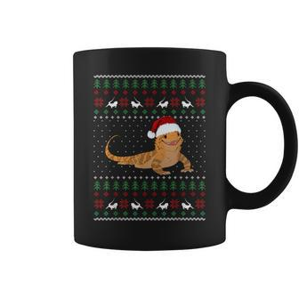 Bearded Dragon Ugly Christmas Sweater Coffee Mug | Mazezy