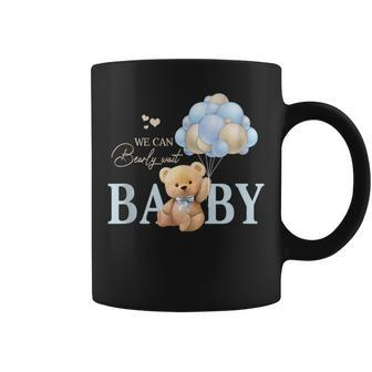 We Can Bearly Wait Gender Neutral Baby Shower Decorations Coffee Mug | Mazezy