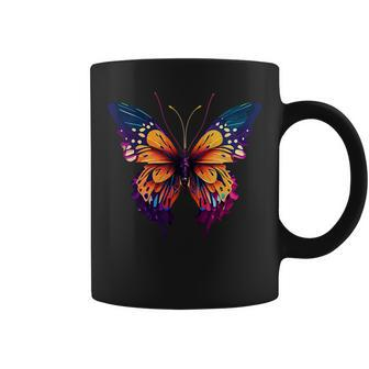 Beautiful Watercolor Butterfly Graphic Coffee Mug | Mazezy