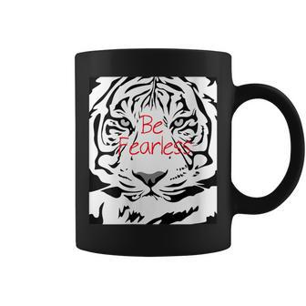 Beautiful White Siberian Bangle Tiger Coffee Mug | Mazezy
