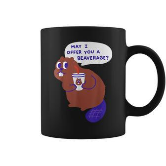 Beaver Offers A Beverage Coffee Mug | Mazezy
