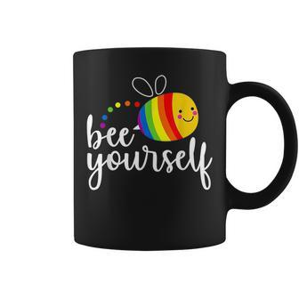 Bee Yourself Lgbt Flag Gay Pride Month Transgender Coffee Mug - Thegiftio UK
