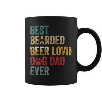 Beer Best Beards Beer Lovin Dog Dad Ever Father Papa Vintage Coffee Mug - Monsterry CA