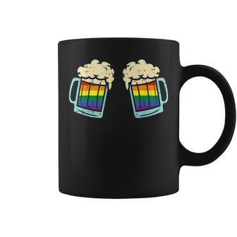 Beer Bra Lesbian Gay Pride Ally Rainbow Lgbtq Women Coffee Mug | Mazezy