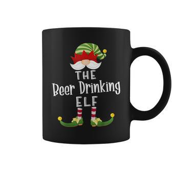 Beer Drinking Elf Group Christmas Pajama Party Coffee Mug - Seseable