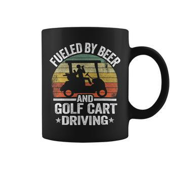 Beer Fueled By Beer And Golf Cart Driving Humor Funny Golfing Coffee Mug - Monsterry DE