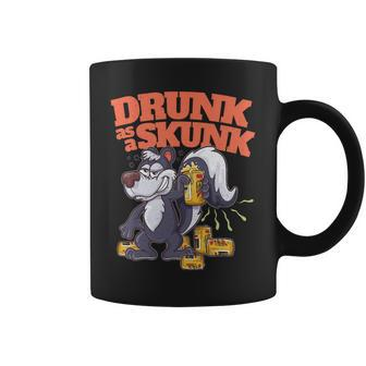Beer Funny Adult Humor Alcohol Beer Booze Drunk As A Skunk Coffee Mug - Monsterry