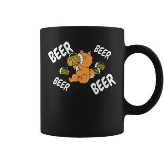 Beer Pomeranian Dog Coffee Mug - Monsterry CA