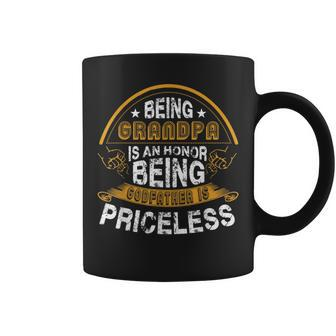 Being A Grandpa Is An Honor Being A Godfather Fathers Day Coffee Mug | Mazezy