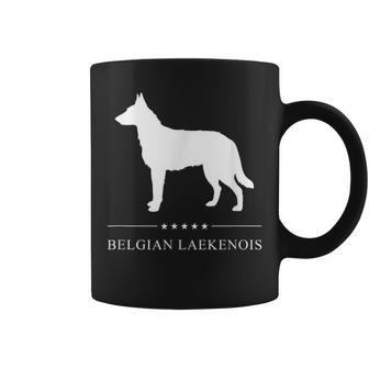 Belgian Laekenois Dog White Silhouette Coffee Mug | Mazezy