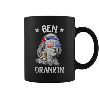 Ben Drankin 4Th Of July Benjamin Franklin Men Women Usa Flag Coffee Mug | Mazezy CA