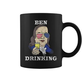 Ben Drinking Booze 4Th Of July Benjamin Franklin Coffee Mug | Mazezy