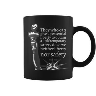 Ben Franklin Quote Those Who Can Give Up Liberty Coffee Mug | Mazezy