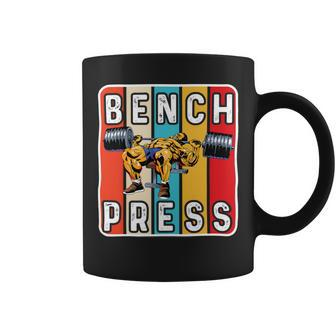 Bench Press Monster Power Gym Training Plan Chest Workout Coffee Mug - Monsterry
