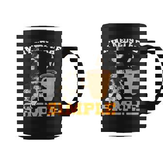 Bernedoodle Dog Coffee My Needs Are Simple Bernedoodle Coffee Mug - Monsterry