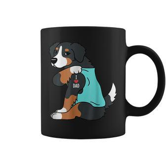 Bernese Mountain Dog I Love Dad Funny Dog Fathers Day Gift For Mens Coffee Mug - Seseable
