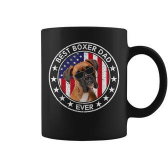 Best Boxer Dad American Flag For Cool Dad Coffee Mug | Mazezy