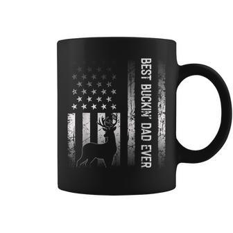 Best Buckin Dad Ever American Flag Gift For Fathers Day Coffee Mug | Mazezy
