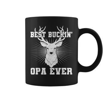 Best Buckin Opa Ever Hunting Hunter Fathers Day Gift Coffee Mug | Mazezy