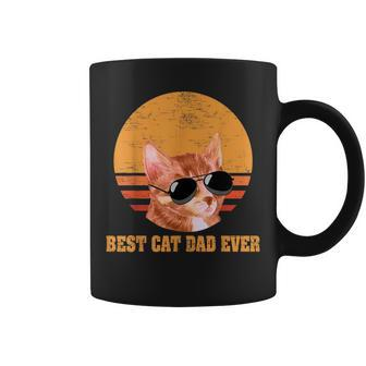 Best Cat Dad Ever Men Funny Vintage Cat Lover Coffee Mug