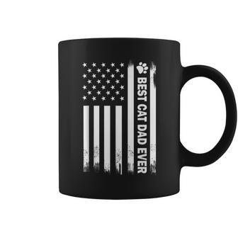 Best Cat Dad Ever Us Flag For Cat Dad Fathers Day Coffee Mug | Mazezy