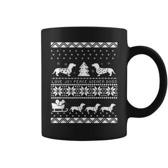 Best For Dachshunds Lover Dachshunds Ugly Christmas Sweaters Coffee Mug - Monsterry DE