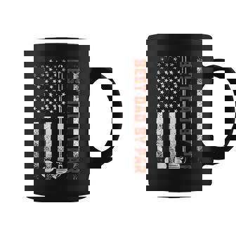 Best Dad By Par Funny Golf Daddy Fathers Day Us Flag Gifts Coffee Mug | Mazezy