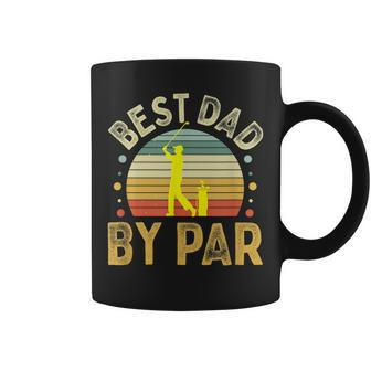 Best Dad By Par Vintage Golf Fathers Day Golfing Dad Coffee Mug | Mazezy
