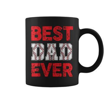 Best Dad Ever Baseball Dad And Softball Fathers Day Cool Coffee Mug | Mazezy DE