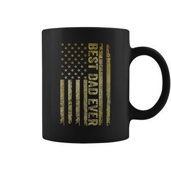 Best Dad Ever Fathers Day Us American Flag Fathers Day Coffee Mug | Mazezy AU