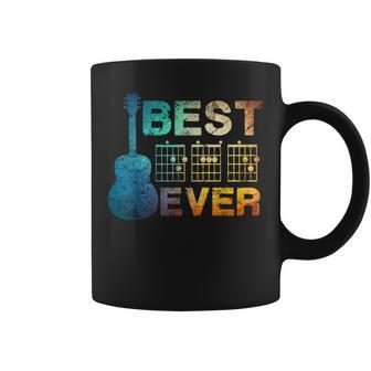 Best Dad Ever Guitar Chords Guitarist Father Fathers Day Funny Gifts For Dad Coffee Mug | Mazezy