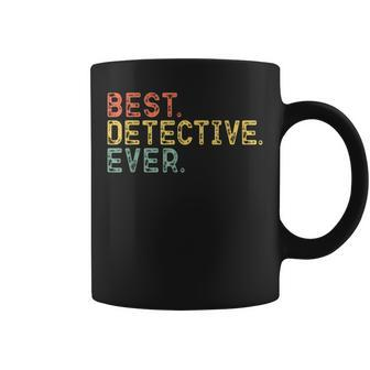 Best Detective Ever Retro Vintage Gift Cool Funny Christmas Coffee Mug | Mazezy