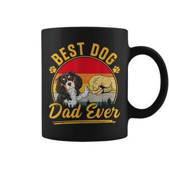 Best Dog Dad Ever Cavalier King Charles Spaniel Fathers Day Coffee Mug - Seseable