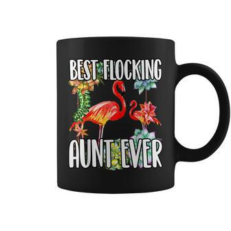Best Flocking Aunt Ever Funny Auntie Flamingo Cactus Gift Cactus Funny Gifts Coffee Mug | Mazezy