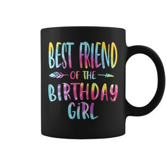 Best Friend Of The Birthday For Girl Tie Dye Colorful Bday Coffee Mug - Monsterry UK