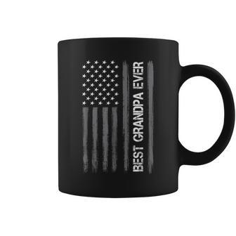 Best Grandpa Ever American Flag Funny Fathers Day For Coffee Mug | Mazezy