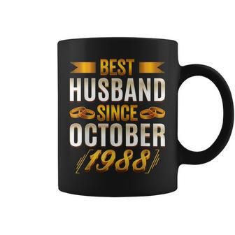 Best Husband Since October 1988 Funny 32Nd Anniversary Gift For Mens Coffee Mug | Mazezy