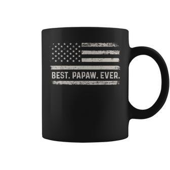 Best Papaw Ever American Flag Vintage For Men Fathers Day Gift For Mens Coffee Mug | Mazezy DE