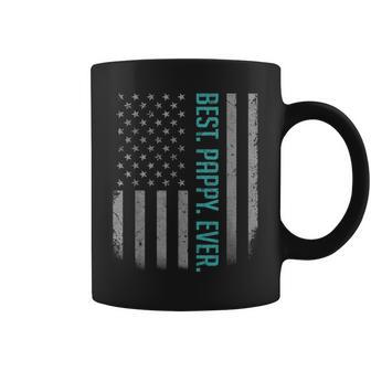 Best Pappy Ever Us American Flag Gift For Fathers Day Coffee Mug | Mazezy AU