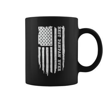 Best Pawpaw Ever American Flag Funny Fathers Day Coffee Mug - Seseable