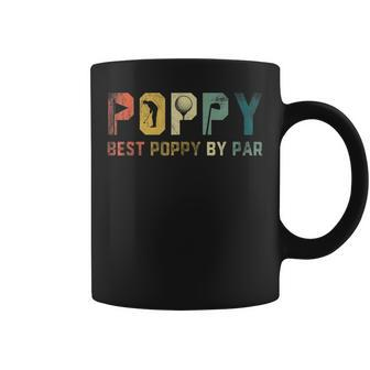 Best Poppy By Par Fathers Day Gift Golf Golfer Coffee Mug | Mazezy UK