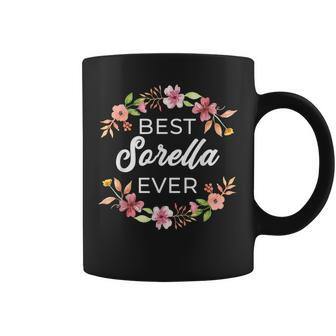 Best Sorella Ever Italian Sister Floral Coffee Mug | Mazezy