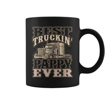 Best Trucking Pappy Ever Truck Driver Fathers Day Gift Coffee Mug - Thegiftio UK