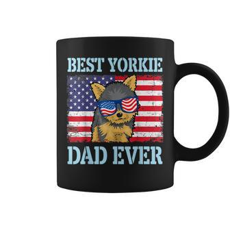 Best Yorkie Dog Dad Ever Happy Father Day Dog Daddy American Coffee Mug | Mazezy